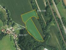 Prodej zemědělské půdy, Skrchov, 9739 m2