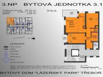 Prodej bytu 3+kk, Třeboň - Třeboň II, Lázeňská, 70 m2