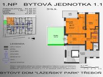 Prodej bytu 3+kk, Třeboň - Třeboň II, Lázeňská, 70 m2