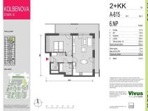 Prodej bytu 2+kk, Praha - Vysočany, Smržových, 62 m2