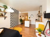 Pronájem bytu 1+kk, Praha - Vršovice, Holandská, 35 m2