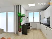 Pronájem bytu 1+kk, Praha - Ruzyně, Stočesova, 32 m2