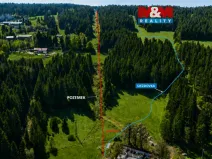 Prodej louky, Stachy, 868 m2