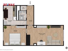 Prodej bytu 2+1, Praha - Žižkov, Hartigova, 52 m2