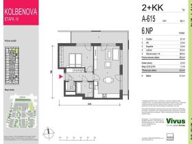 Prodej bytu 2+kk, Praha - Vysočany, Smržových, 62 m2