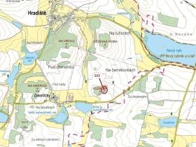 Dražba lesa, Hradiště, 2226 m2