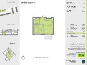 Prodej bytu 2+kk, Praha - Uhříněves, 46 m2
