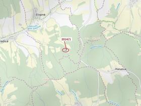 Dražba pozemku, Slopné, 1786 m2