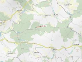 Dražba lesa, Psárov, 2949 m2