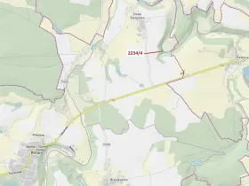 Dražba pozemku, Římov, 1687 m2