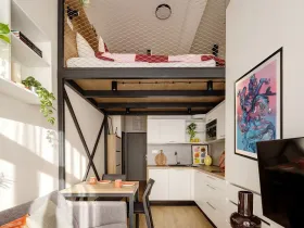 Pronájem bytu 1+kk, Praha - Hloubětín, Poděbradská, 43 m2