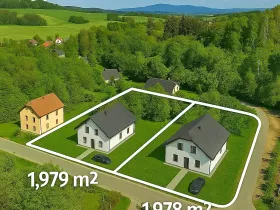 Prodej pozemku pro bydlení, Kunratice u Cvikova, 1978 m2