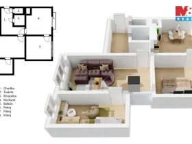 Prodej bytu 3+1, Orlické Záhoří, 71 m2