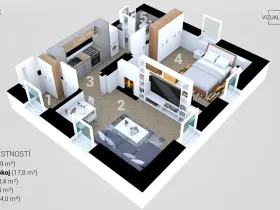 Prodej bytu 2+1, Hrádek nad Nisou, 52 m2