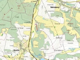 Dražba lesa, Kovčín, 2657 m2