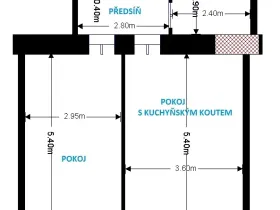 Pronájem bytu 2+kk, Praha - Holešovice, Dělnická, 45 m2