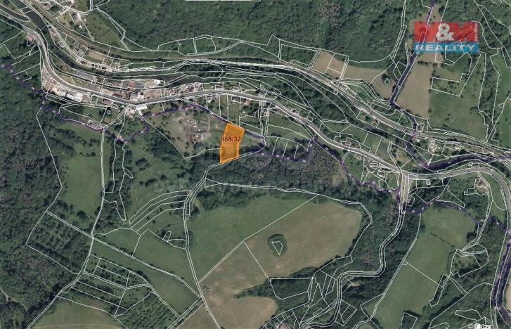 Prodej trvalého travního porostu, Valkeřice, 2833 m2