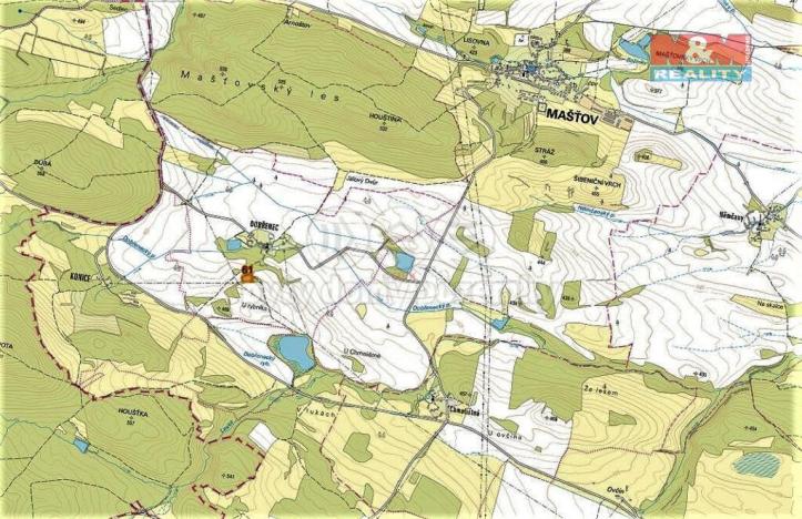 Prodej lesa, Mašťov, 4840 m2