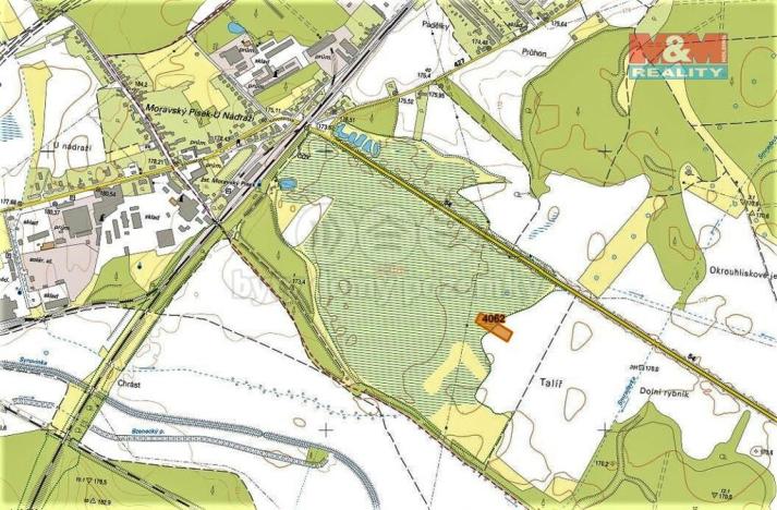 Prodej trvalého travního porostu, Moravský Písek, 4960 m2