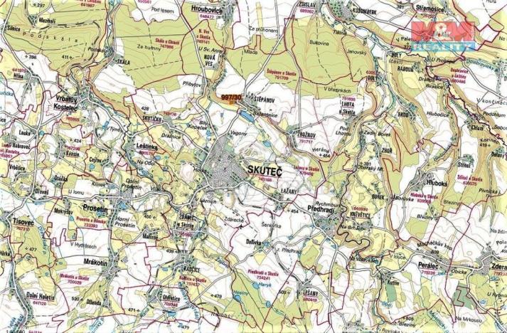 Prodej trvalého travního porostu, Skuteč, 3111 m2