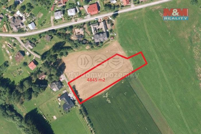 Prodej zemědělské půdy, Křižánky - České Křižánky, 4845 m2