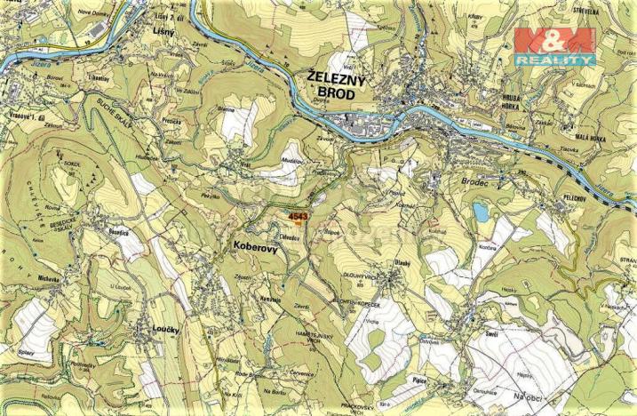 Prodej louky, Koberovy, 1670 m2