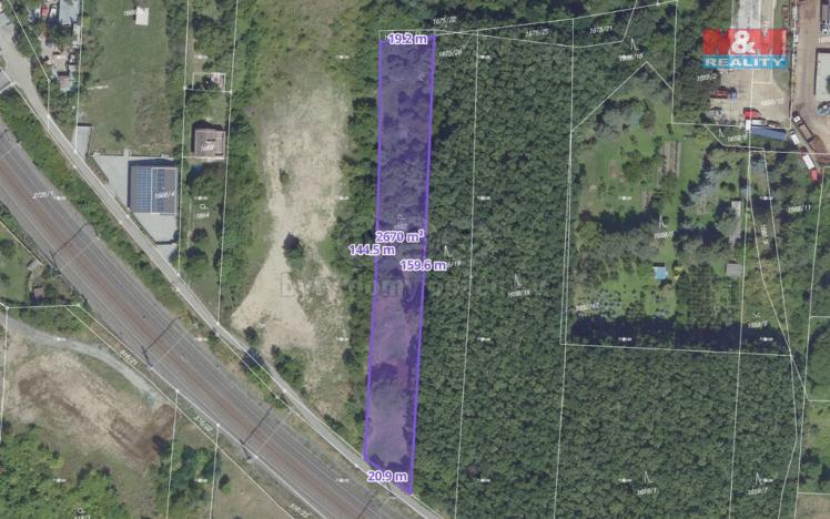 Prodej zahrady, Praha - Hostivař, 2670 m2