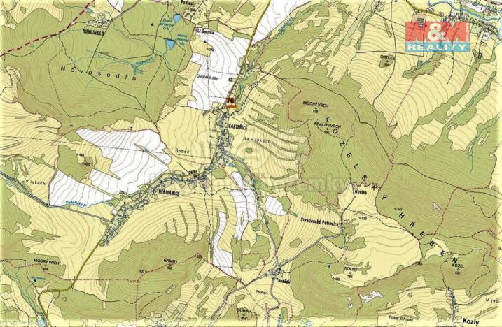 Prodej lesa, Žandov - Valteřice, 1294 m2
