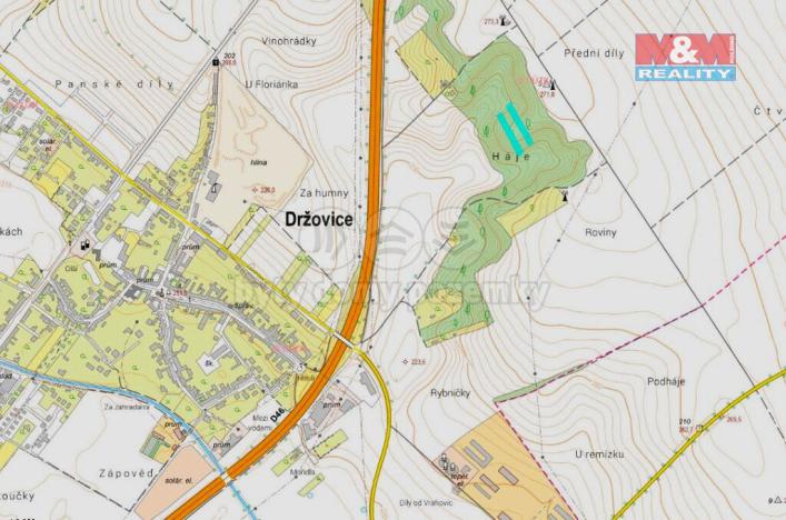 Prodej lesa, Prostějov - Držovice, 4332 m2