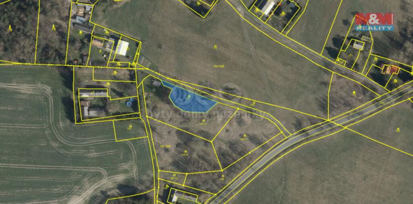 Prodej zahrady, Krsy, 649 m2