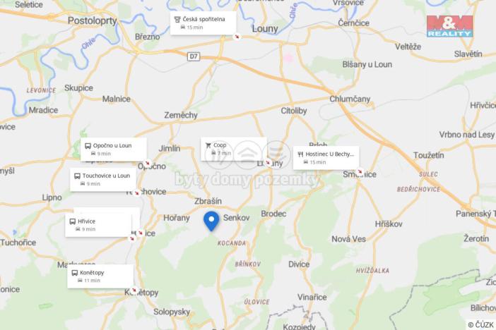 Prodej zahrady, Zbrašín, 1174 m2