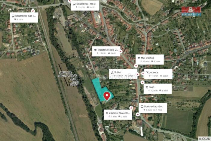 Prodej pozemku pro bydlení, Doubravice nad Svitavou, 7983 m2