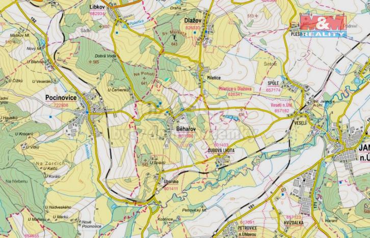 Prodej lesa, Dlažov, 1468 m2