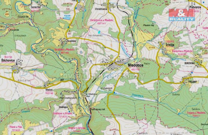 Prodej trvalého travního porostu, Mladotice, 3253 m2