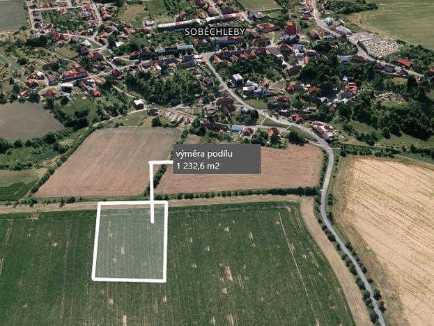 Prodej podílu zemědělské půdy, Soběchleby, 1232 m2