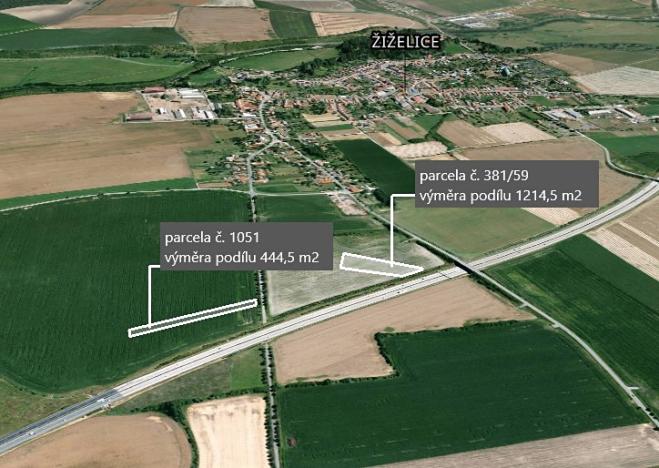 Prodej podílu pole, Žiželice, 1659 m2