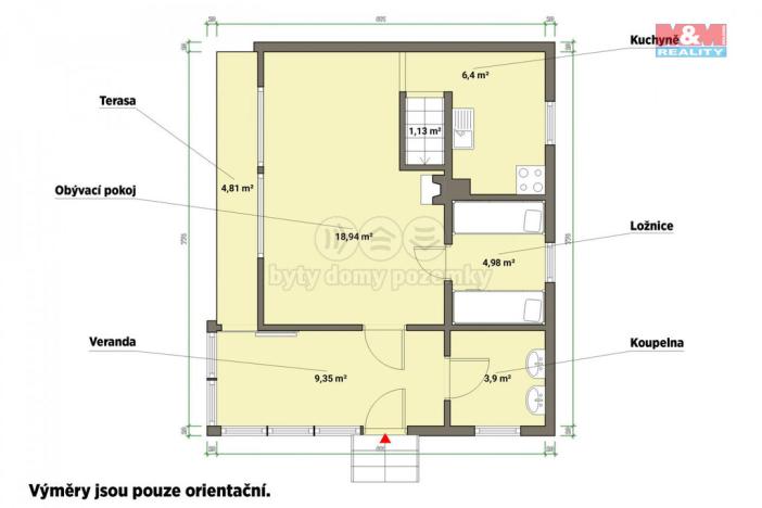 Prodej chaty, Hroznětín - Velký Rybník, 75 m2