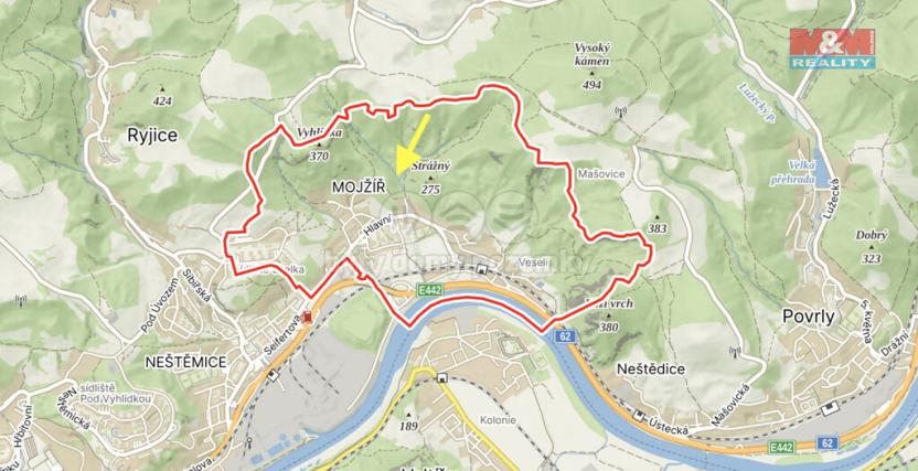 Prodej pozemku, Ústí nad Labem - Mojžíř, 8537 m2