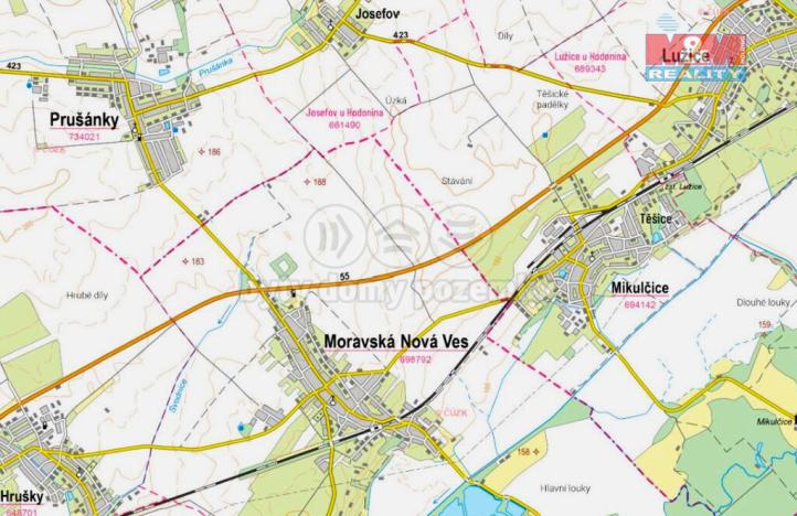 Prodej zemědělské půdy, Moravská Nová Ves, 36 m2