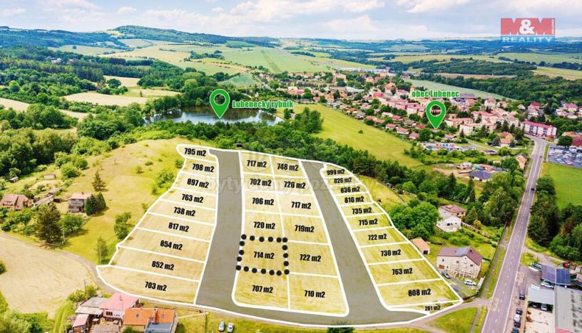 Prodej pozemku pro bydlení, Lubenec, 714 m2