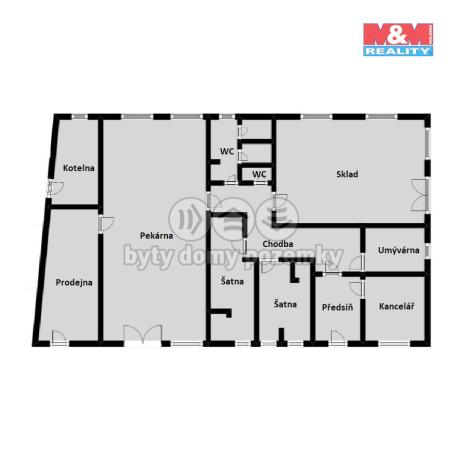 Pronájem obchodního prostoru, Bystřice, K Nesvačilům, 200 m2