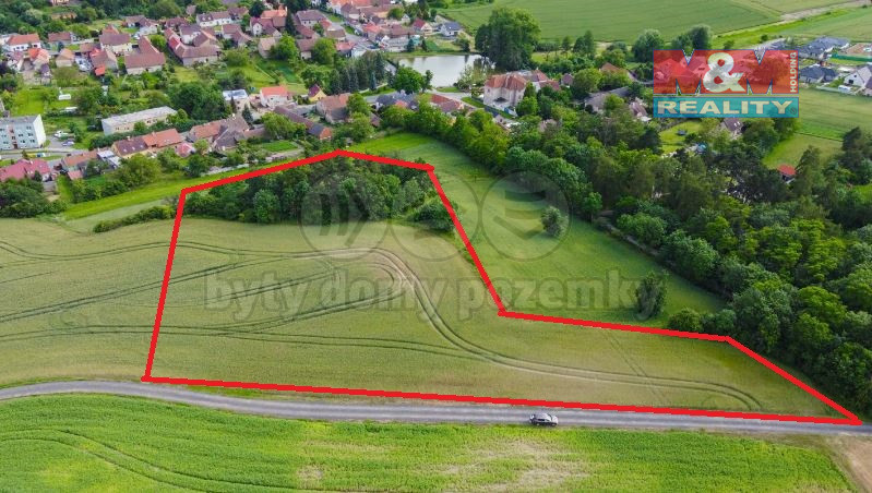 Prodej zemědělské půdy, Ledce, 8704 m2