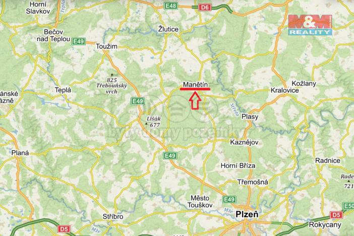 Prodej historického objektu, Manětín, 595 m2