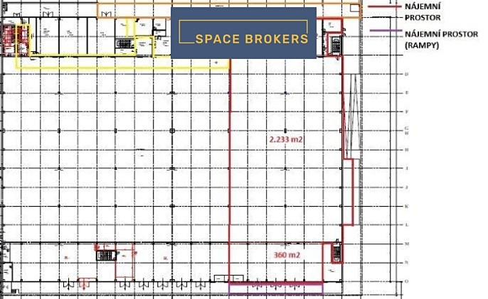 Pronájem skladu, Hradec Králové, 2000 m2
