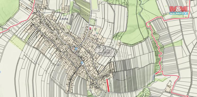 Prodej pozemku pro bydlení, Lhota, 1046 m2