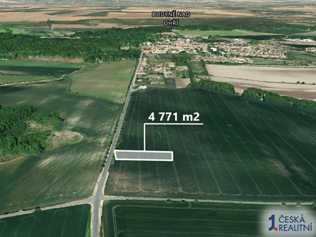 Prodej podílu zemědělské půdy, Budyně nad Ohří, 620 m2