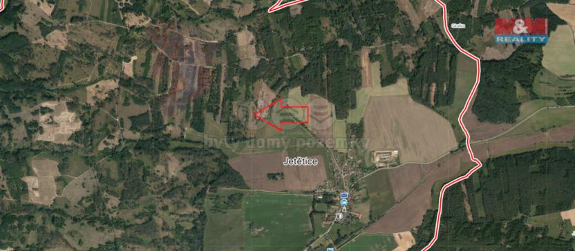 Prodej lesa, Jetětice, 3625 m2