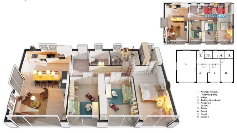 Prodej rodinného domu, Tuklaty - Tlustovousy, 107 m2