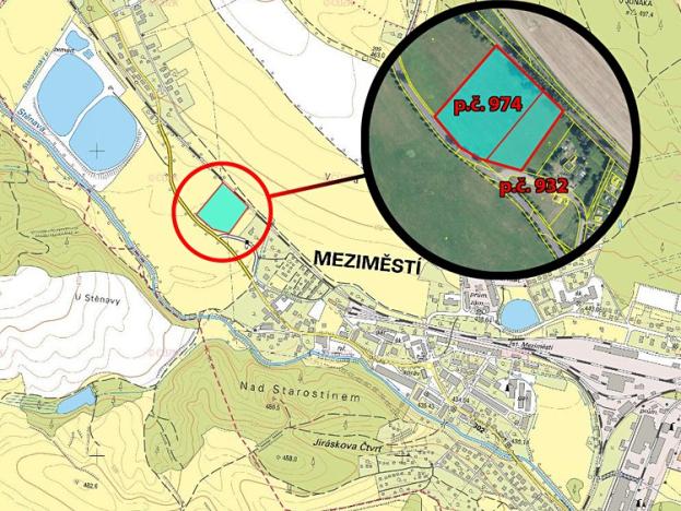 Prodej trvalého travního porostu, Meziměstí, 14695 m2