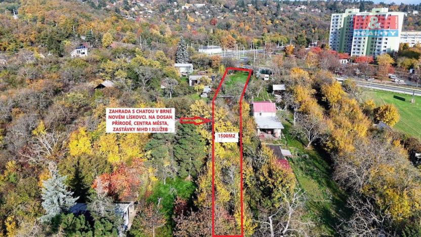 Prodej zahrady, Brno - Bosonohy, 1500 m2